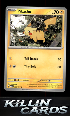 Pikachu 055/217 Pokemon Common ME: Ascended Heroes Card NM