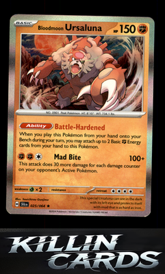 Bloodmoon Ursaluna 025/064 Pokemon Rare SV: Shrouded Fable Card NM