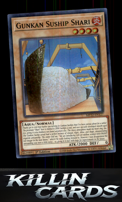 1st Edition Gunkan Suship Shari MP22-EN127 YuGiOh Super Rare 2022 Tin of the Pha