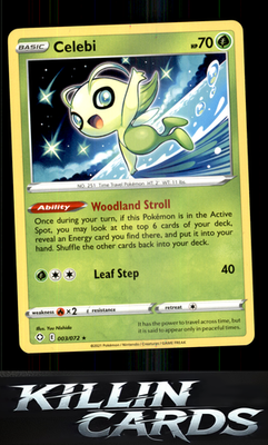 Celebi 003/072 Pokemon Rare Shining Fates Card NM