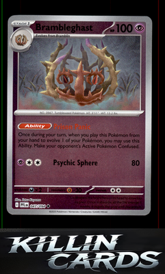 Reverse Holofoil Brambleghast 047/094 Pokemon Uncommon ME02: Phantasmal Flames C