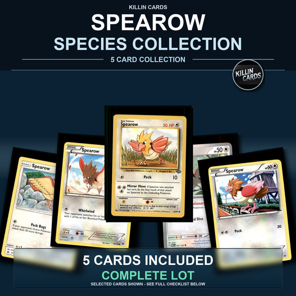 Pokemon TCG Spearow Species Collection 5 Different Cards
