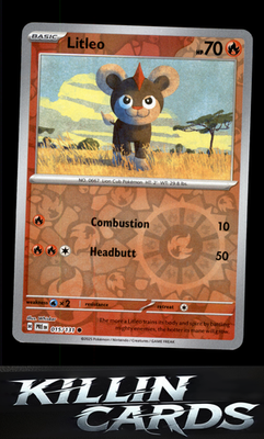 Reverse Holofoil Litleo 015/131 Pokemon Common SV: Prismatic Evolutions Card NM
