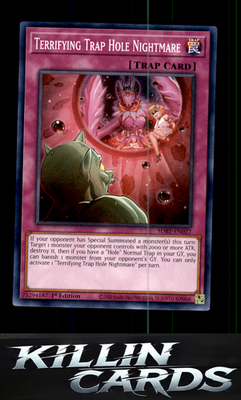 1st Edition Terrifying Trap Hole Nightmare SDBT-EN027 YuGiOh Common Structure De