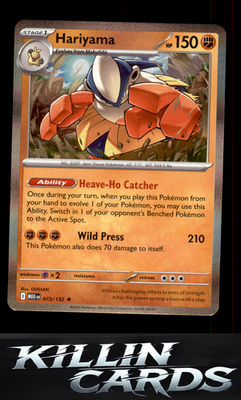 Hariyama 073/132 Pokemon Rare ME01: Mega Evolution Card NM