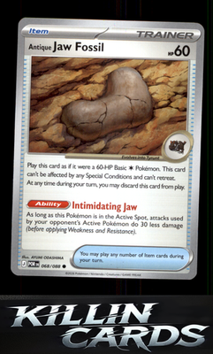 Antique Jaw Fossil 068/088 Pokemon Common ME03: Perfect Order Card NM