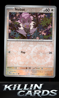 Reverse Holofoil Noibat 090/131 Pokemon Common SV: Prismatic Evolutions Card NM