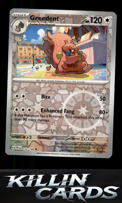 Reverse Holofoil Greedent 152/198 Pokemon Uncommon SV01: Scarlet & Violet Base S