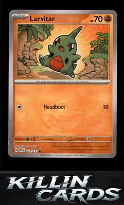 Larvitar (Poke Ball Pattern) 047/131 Pokemon Common SV: Prismatic Evolutions Car