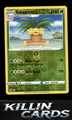 Reverse Holofoil Exeggutor 002/172 Pokemon Uncommon SWSH09: Brilliant Stars Card