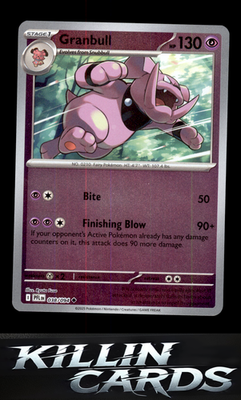 Reverse Holofoil Granbull 038/094 Pokemon Uncommon ME02: Phantasmal Flames Card
