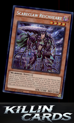 1st Edition Scareclaw Reichheart MP23-EN068 YuGiOh Prismatic Secret Rare 25th An