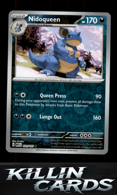 Reverse Holofoil Nidoqueen 031/165 Pokemon Uncommon SV: Scarlet & Violet 151 Car