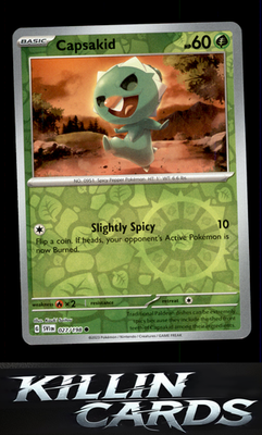 Reverse Holofoil Capsakid - 027/198 027/198 Pokemon Common SV01: Scarlet & Viole