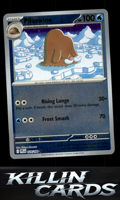 Reverse Holofoil Piloswine 024/094 Pokemon Common ME02: Phantasmal Flames Card N