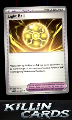 Light Ball 191/217 Pokemon Uncommon ME: Ascended Heroes Card NM