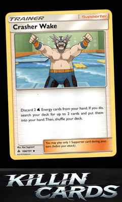 Crasher Wake 104/131 Pokemon Uncommon SM - Forbidden Light Card NM