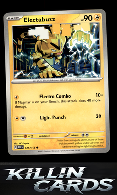 Electabuzz 125/165 Pokemon Common SV: Scarlet & Violet 151 Card NM