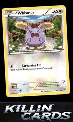 Whismur 83/119 Pokemon Common XY - Phantom Forces Card NM