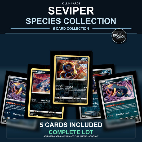 Pokemon TCG Seviper Species Collection 5 Different Cards
