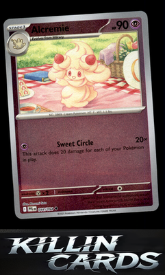 Reverse Holofoil Alcremie 044/094 Pokemon Uncommon ME02: Phantasmal Flames Card