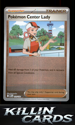 Reverse Holofoil Pokemon Center Lady 123/132 Pokemon Common ME01: Mega Evolution