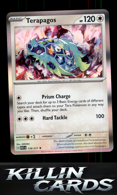 Terapagos 178/217 Pokemon Rare ME: Ascended Heroes Card NM