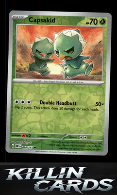 Reverse Holofoil Capsakid - 024/197 024/197 Pokemon Common SV03: Obsidian Flames
