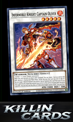 1st Edition Infernoble Knight Captain Oliver MP21-EN188 YuGiOh Common 2021 Tin o