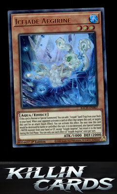 1st Edition Icejade Aegirine BACH-EN007 YuGiOh Ultra Rare Battle of Chaos Card N