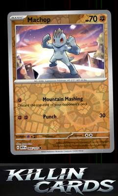 Reverse Holofoil Machop 066/165 Pokemon Common SV: Scarlet & Violet 151 Card NM