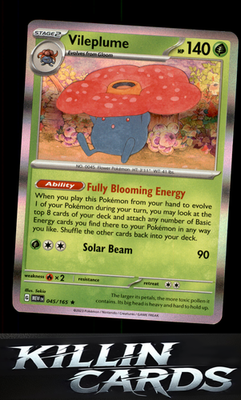 Vileplume 045/165 Pokemon Rare SV: Scarlet & Violet 151 Card NM