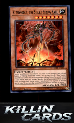 1st Edition Kumongous, the Sticky String Kaiju SDBT-EN010 YuGiOh Common Structur
