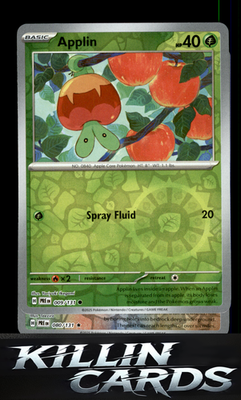 Reverse Holofoil Applin 009/131 Pokemon Common SV: Prismatic Evolutions Card NM