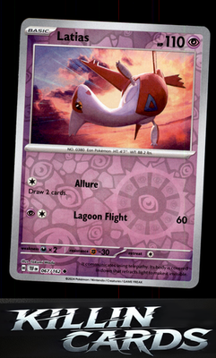 Reverse Holofoil Latias 067/162 Pokemon Uncommon SV05: Temporal Forces Card NM