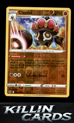 Reverse Holofoil Claydol 094/195 Pokemon Uncommon SWSH12: Silver Tempest Card NM
