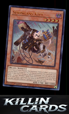 1st Edition Springans Kitt SDAZ-EN002 YuGiOh Ultra Rare Structure Deck: Albaz St