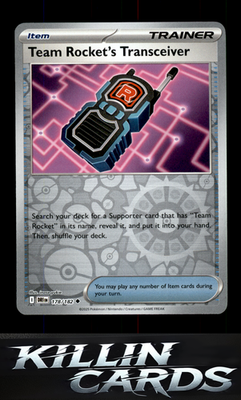 Reverse Holofoil Team Rocket's Transceiver 178/182 Pokemon Uncommon SV10: Destin