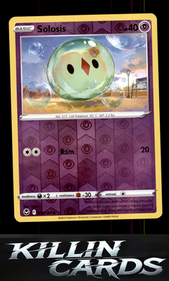 Reverse Holofoil Solosis 076/195 Pokemon Common SWSH12: Silver Tempest Card NM