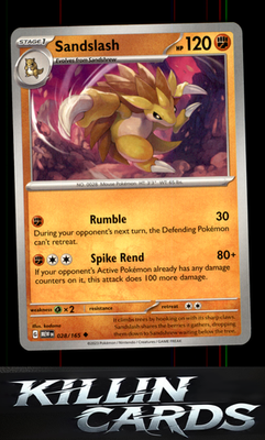 Sandslash 028/165 Pokemon Uncommon SV: Scarlet & Violet 151 Card NM