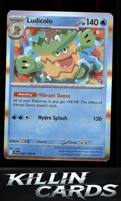 Ludicolo 037/159 Pokemon Rare SV09: Journey Together Card NM