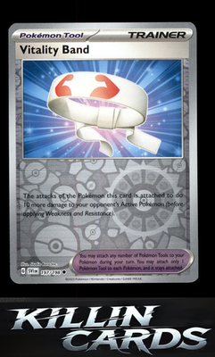 Reverse Holofoil Vitality Band 197/198 Pokemon Uncommon SV01: Scarlet & Violet B