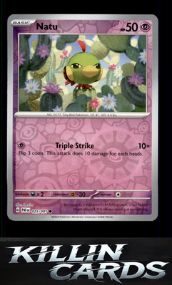 Reverse Holofoil Natu - 025/091 025/091 Pokemon Common SV: Paldean Fates Card NM