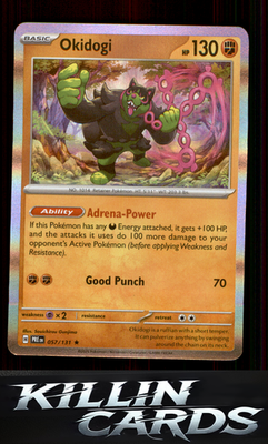 Okidogi 057/131 Pokemon Rare SV: Prismatic Evolutions Card NM