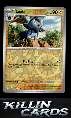Reverse Holofoil Luxio 067/167 Pokemon Common SV06: Twilight Masquerade Card NM