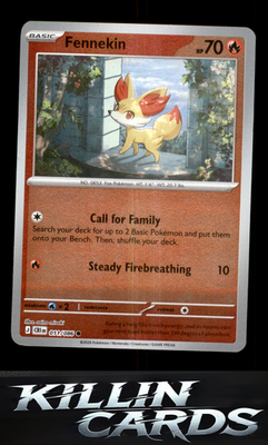 Reverse Holofoil Fennekin 011/086 Pokemon Common ME04: Chaos Rising Card NM