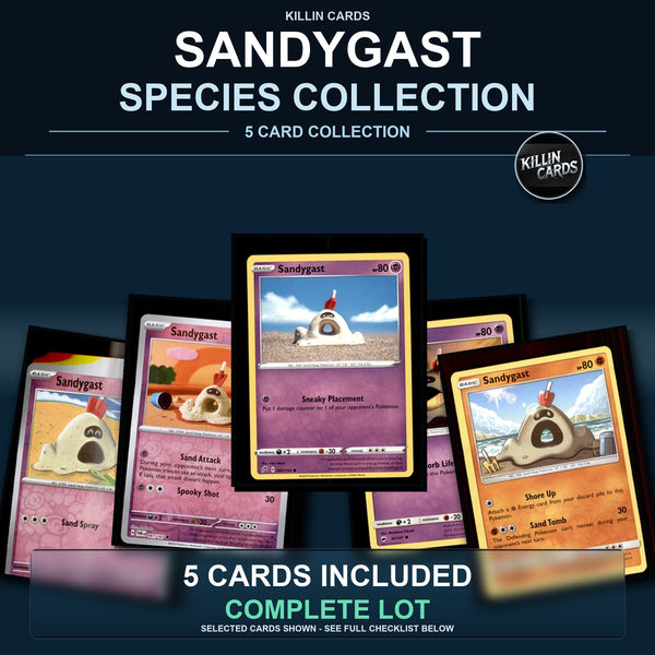 Pokemon TCG Sandygast Species Collection 5 Different Cards
