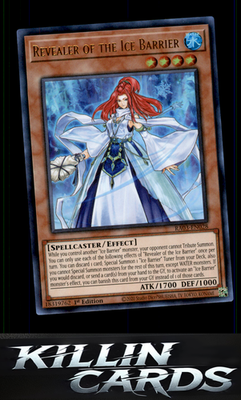 1st Edition Revealer of the Ice Barrier RA03-EN028 YuGiOh Super Rare Quarter Cen