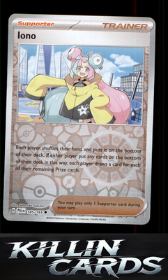 Reverse Holofoil Iono - 185/193 185/193 Pokemon Uncommon SV02: Paldea Evolved Ca