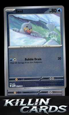 Reverse Holofoil Seel 021/094 Pokemon Common ME02: Phantasmal Flames Card NM